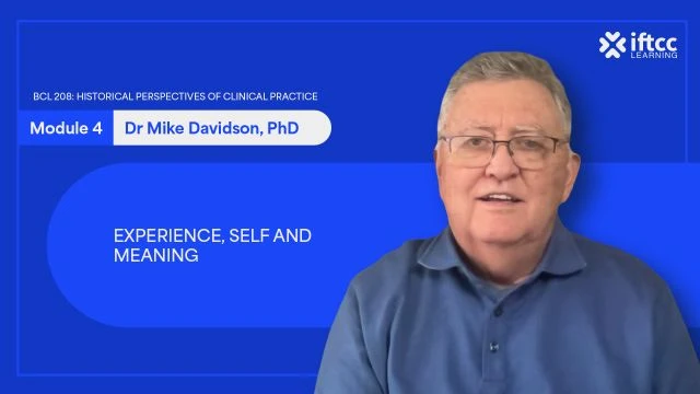BCL 208 Lecture 4 - Experience, Self and Meaning