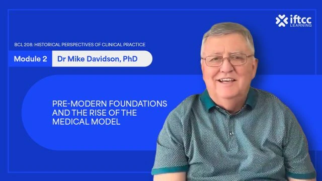 BCL 208 Lecture 2 - Pre-Modern Foundations and the Rise of the Medical Model