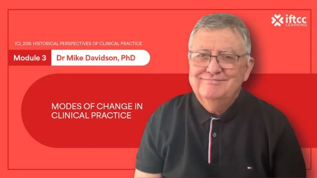 Lecture 3 ICL 208 - Modes of Change in Clinical Practice